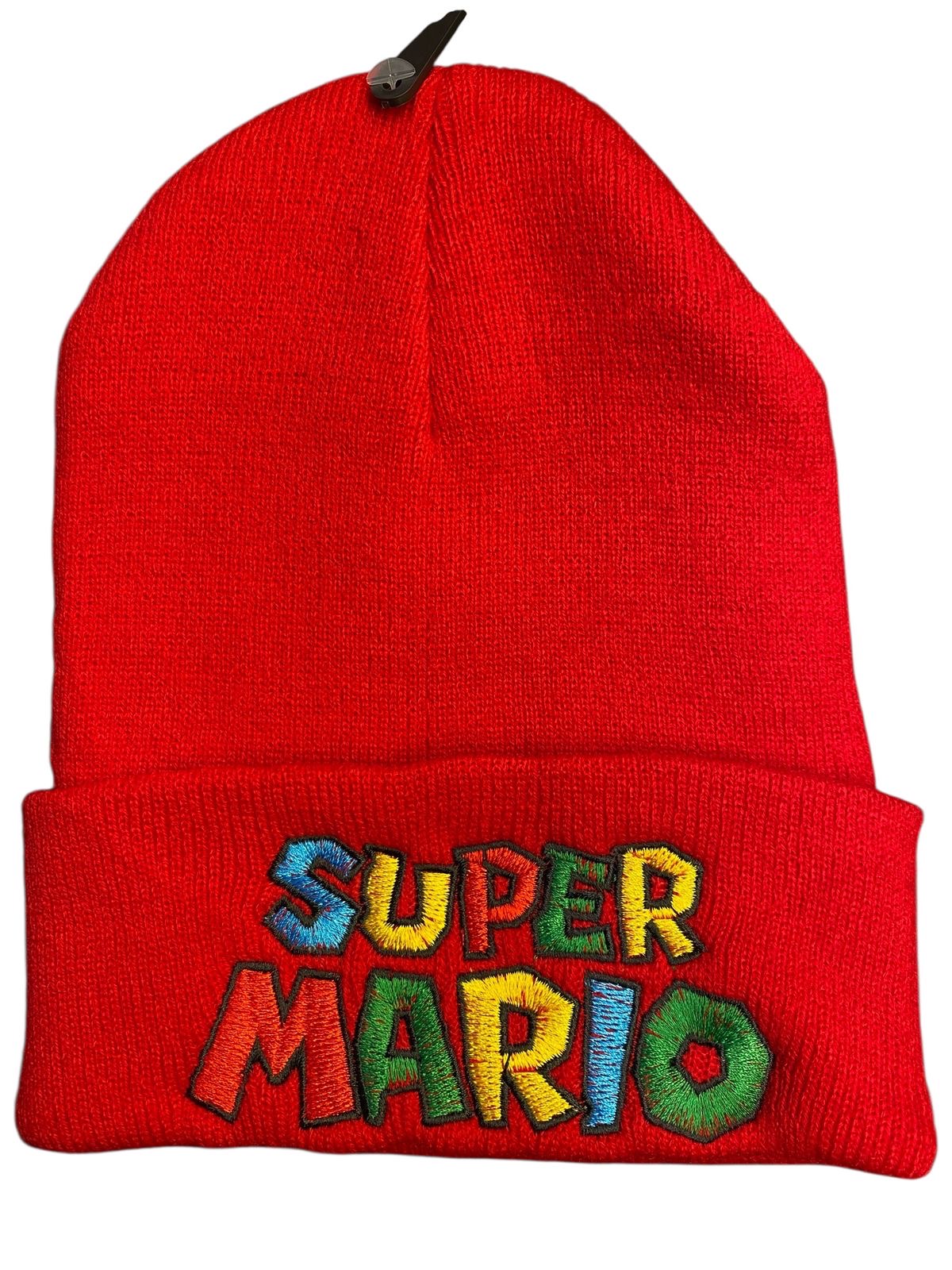 Gorro de lana súper Mario