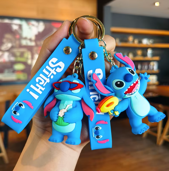 llavero Stitch y angel