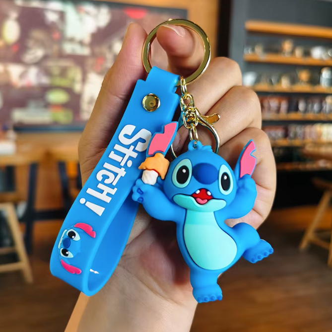 llavero Stitch y angel
