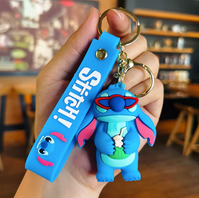 llavero Stitch y angel