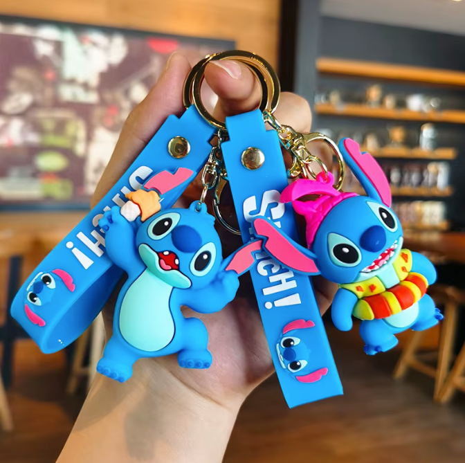 llavero Stitch y angel