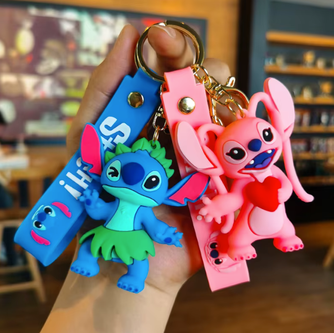 llavero Stitch y angel