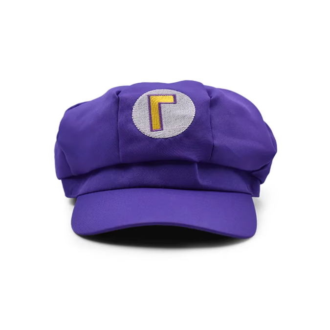 Gorro Boina Waluigi Mario Bros
