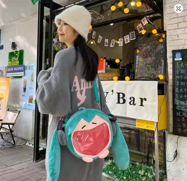 bolso de hombro de hatsune miku