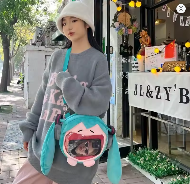 bolso de hombro de hatsune miku