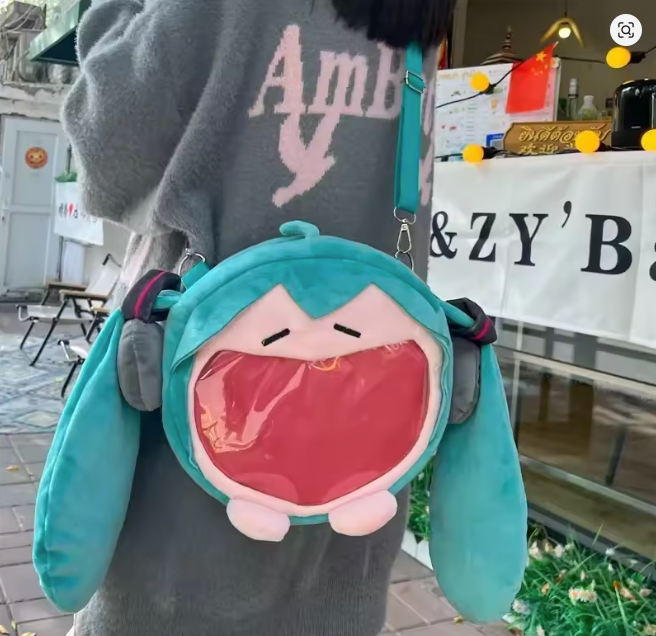 bolso de hombro de hatsune miku