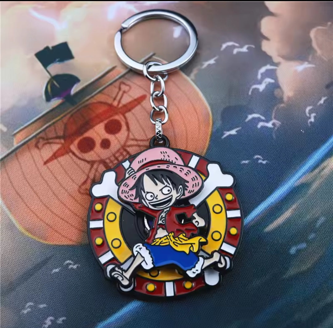 Llaveros metalicos moviles de One Piece