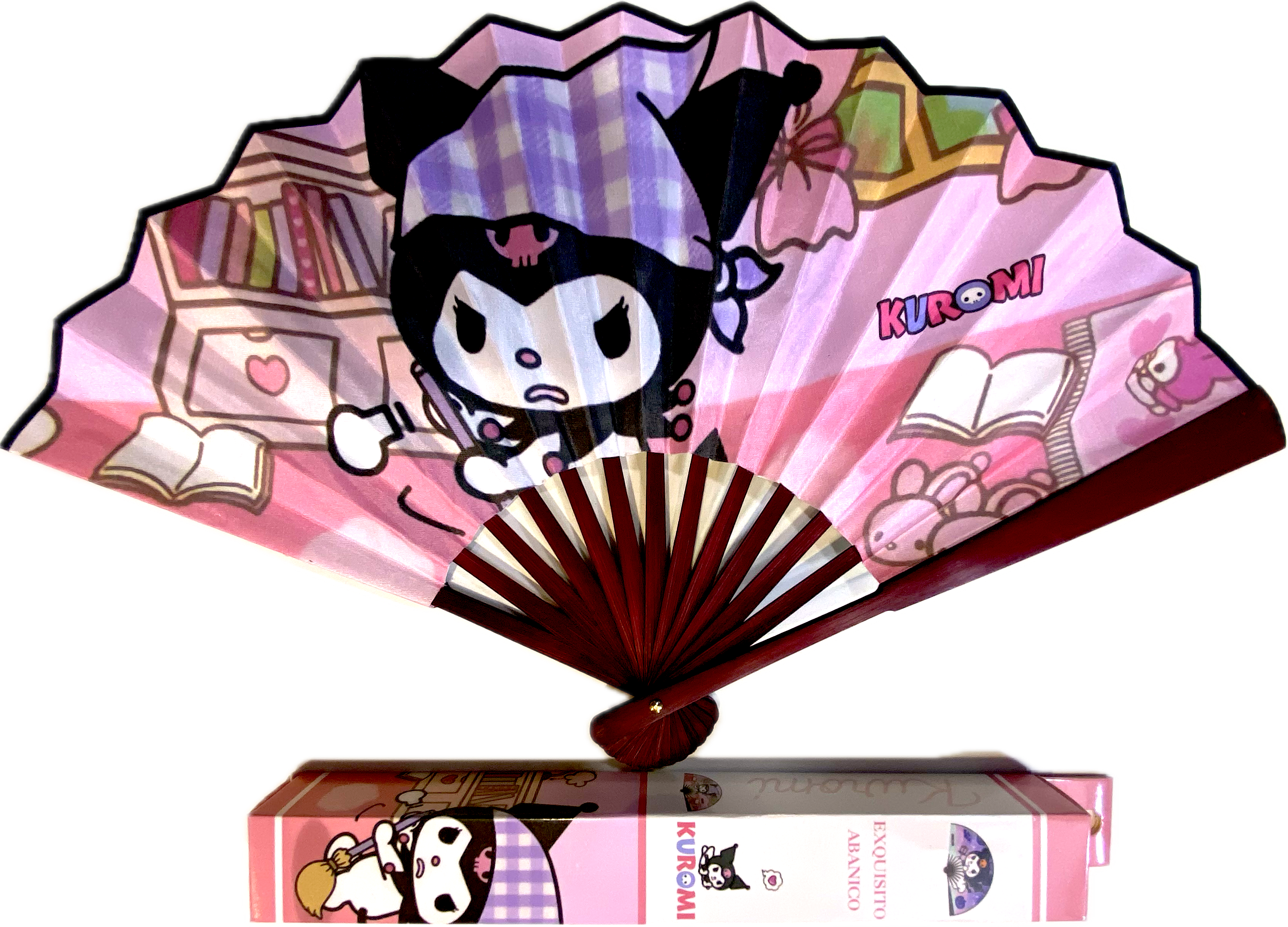 abanico kuromi l 27cm