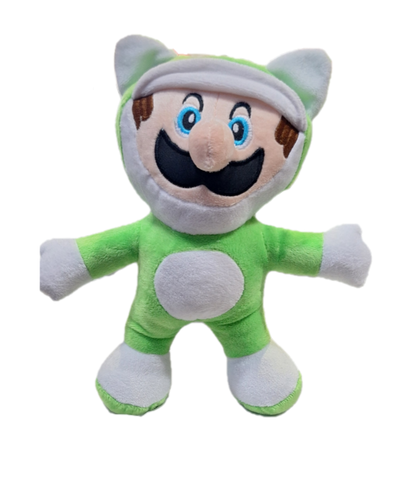 Peluche de Super Mario Bros con Traje de Gato 28 cm