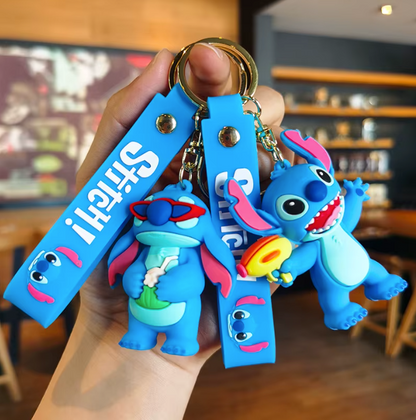 llavero Stitch y angel