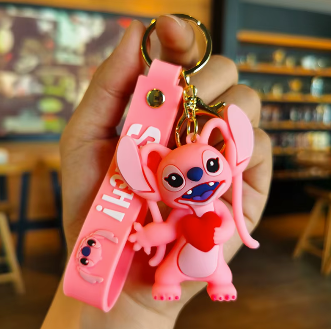 llavero Stitch y angel