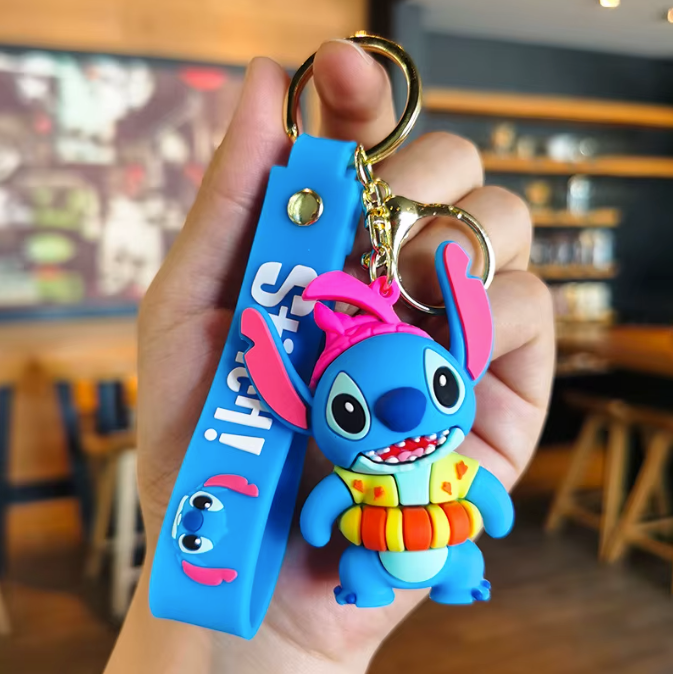 llavero Stitch y angel