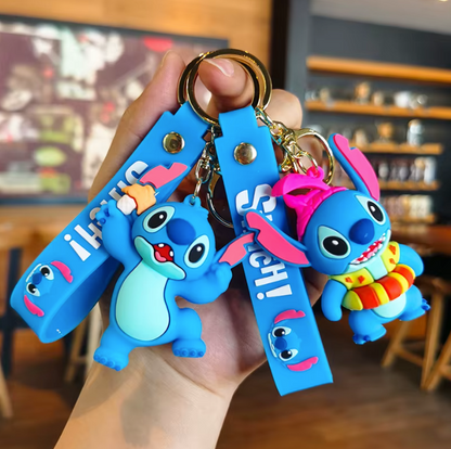 llavero Stitch y angel