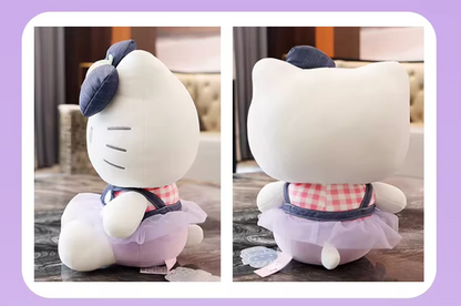 peluche hello kitty jardinera-vestido 26cm