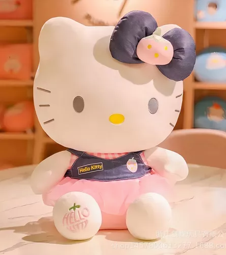 peluche hello kitty jardinera-vestido 26cm
