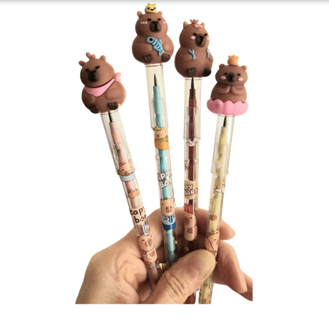 Lápiz grafito Puntas Intercambiables capibara