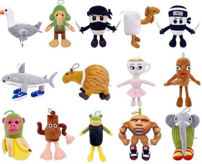 peluches Brainrot Tralalero Tralala coleccion 2