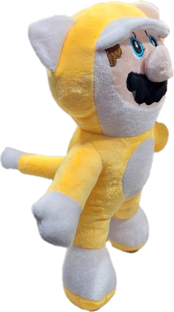 Peluche de Super Mario Bros con Traje de Gato 28 cm