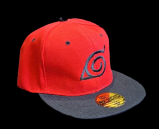 Jockey o gorro akatsuki Bordado rojo