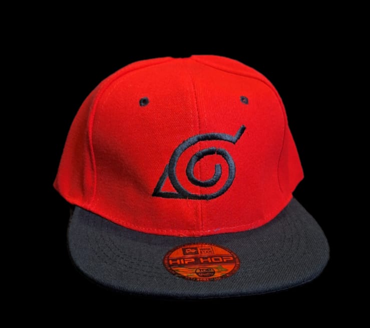 Jockey o gorro akatsuki Bordado rojo
