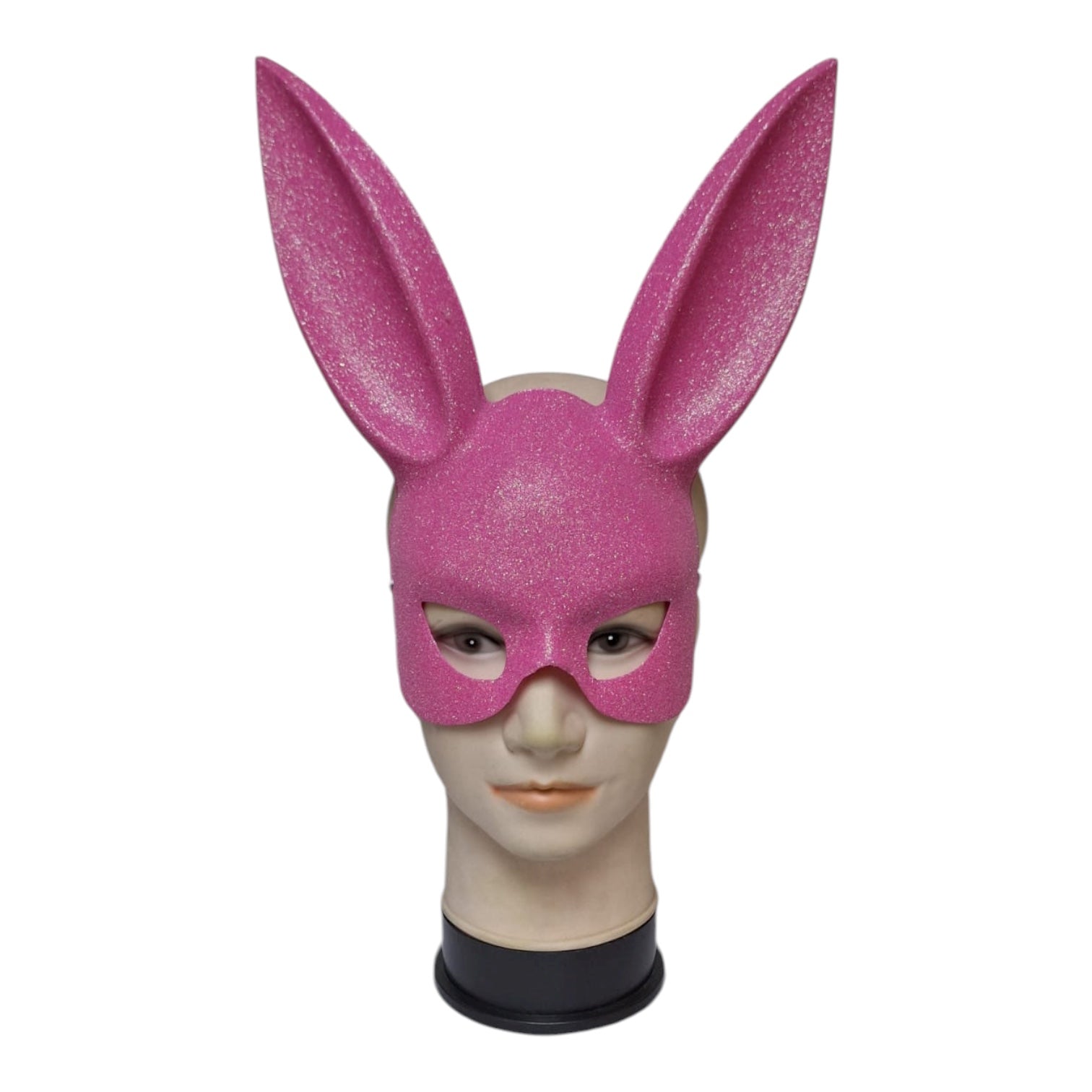 mascara conejo con gliter