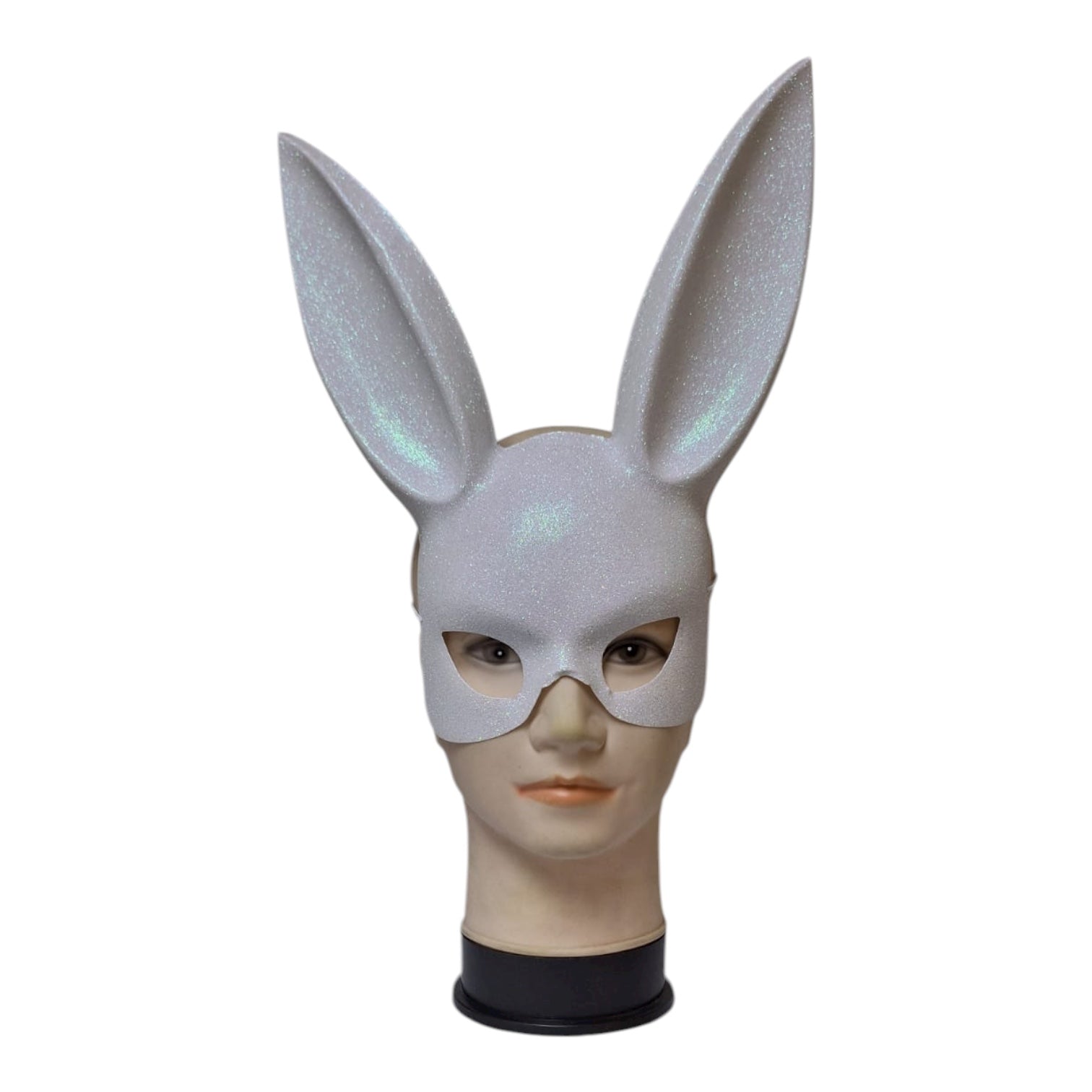 mascara conejo con gliter