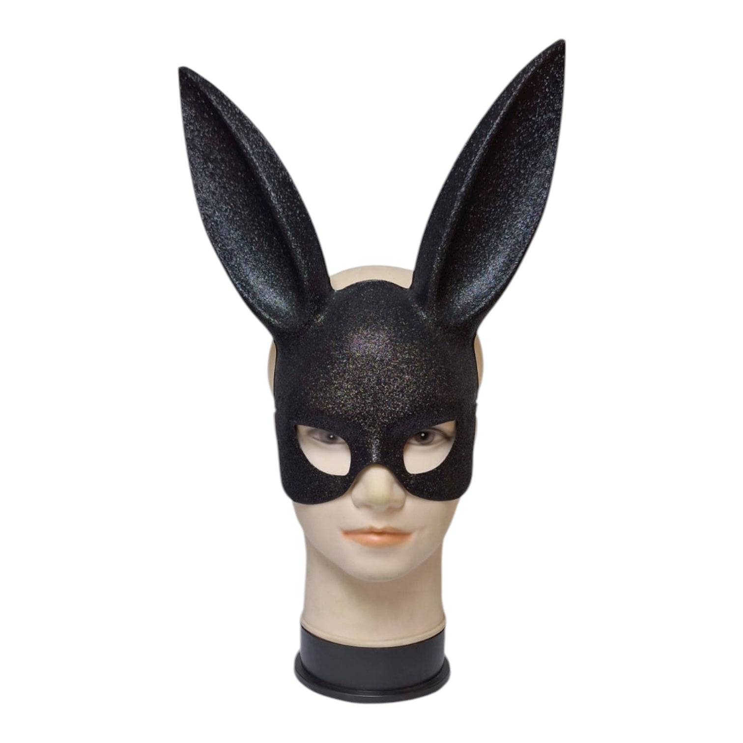 mascara conejo con gliter