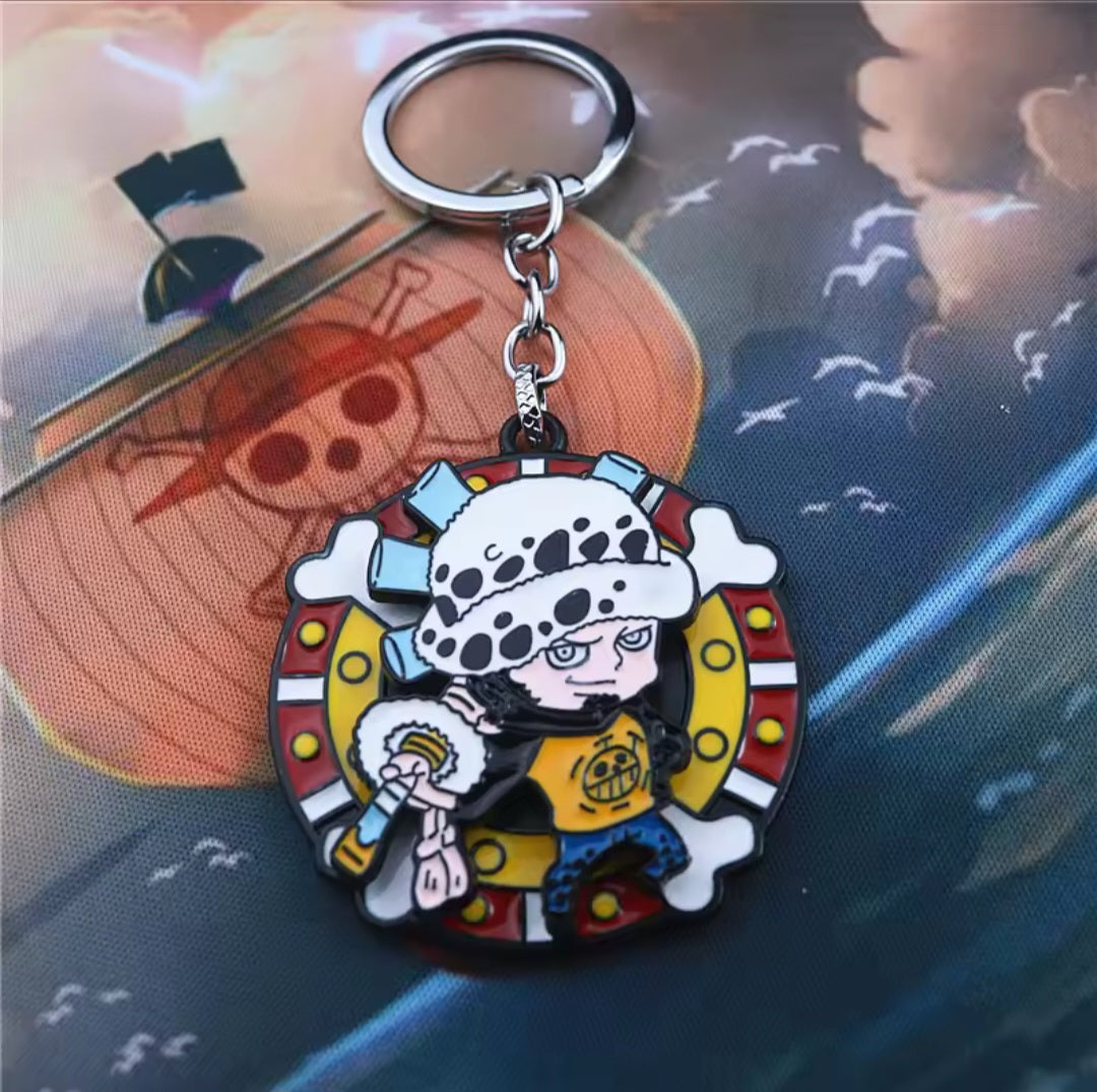 Llaveros metalicos moviles de One Piece