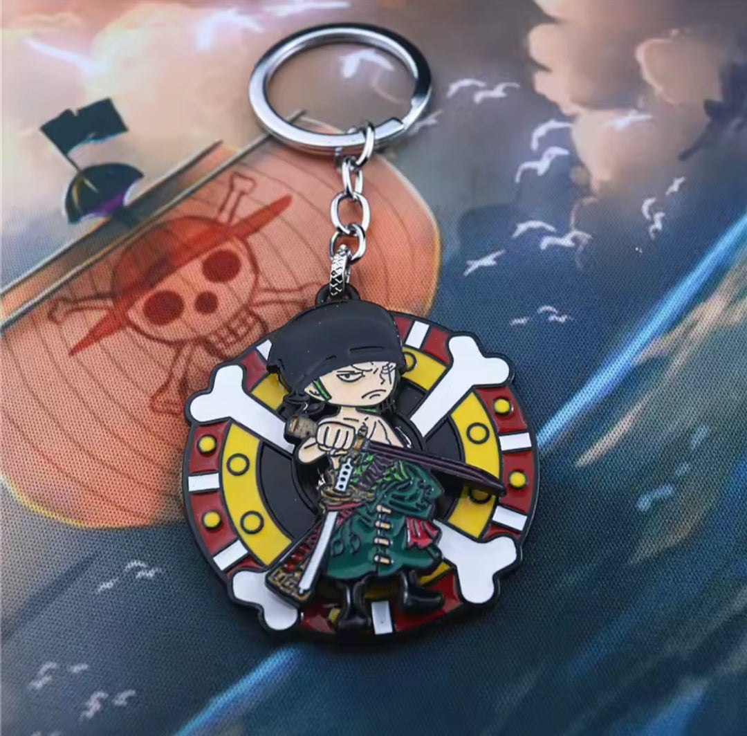 Llaveros metalicos moviles de One Piece