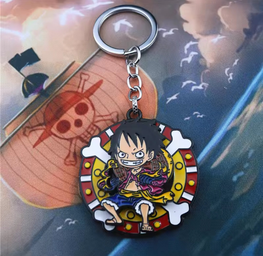 Llaveros metalicos moviles de One Piece