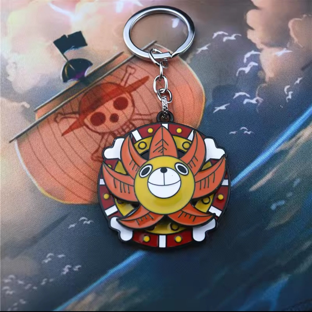 Llaveros metalicos moviles de One Piece
