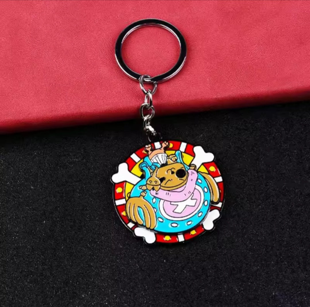 Llaveros metalicos moviles de One Piece