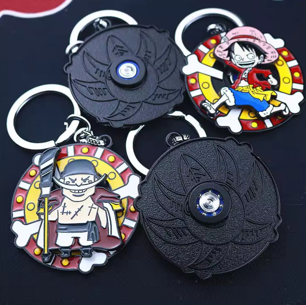 Llaveros metalicos moviles de One Piece