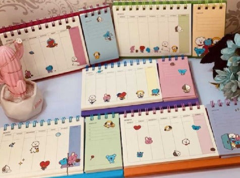 calendario organizador bts