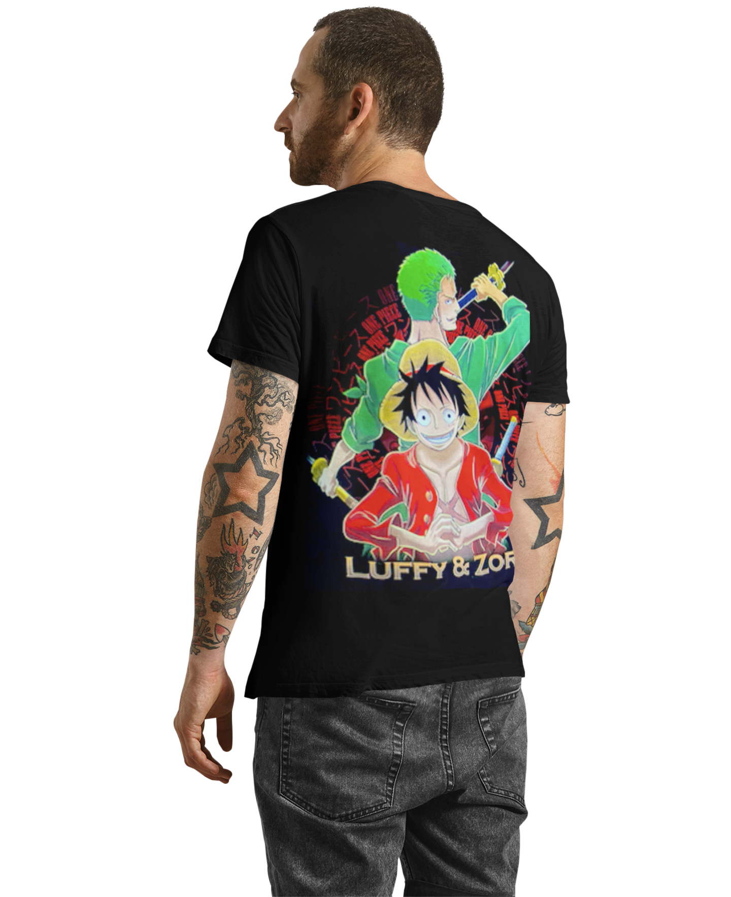 polera luffy & zoro