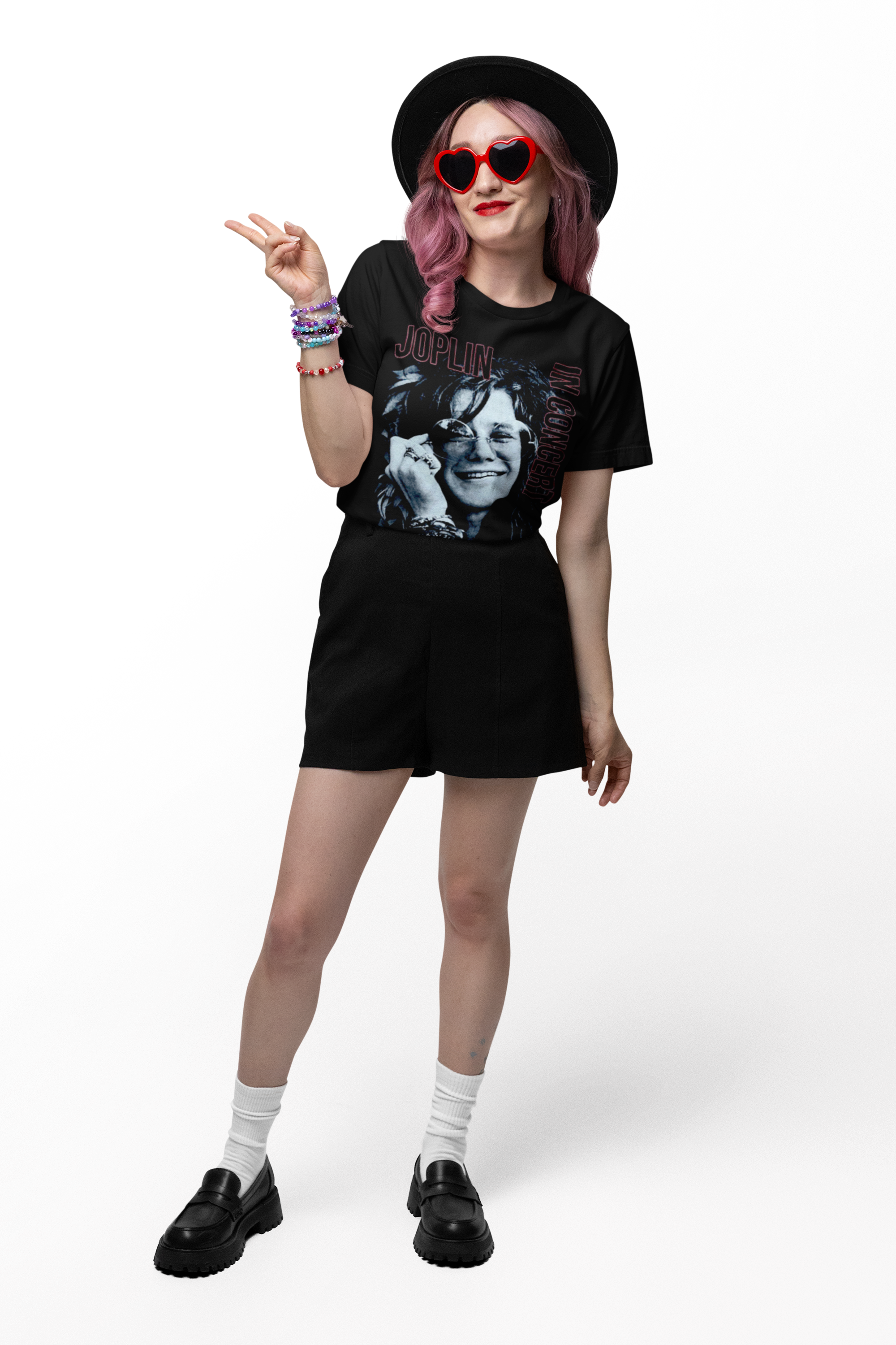Polera Janis Joplin in concert