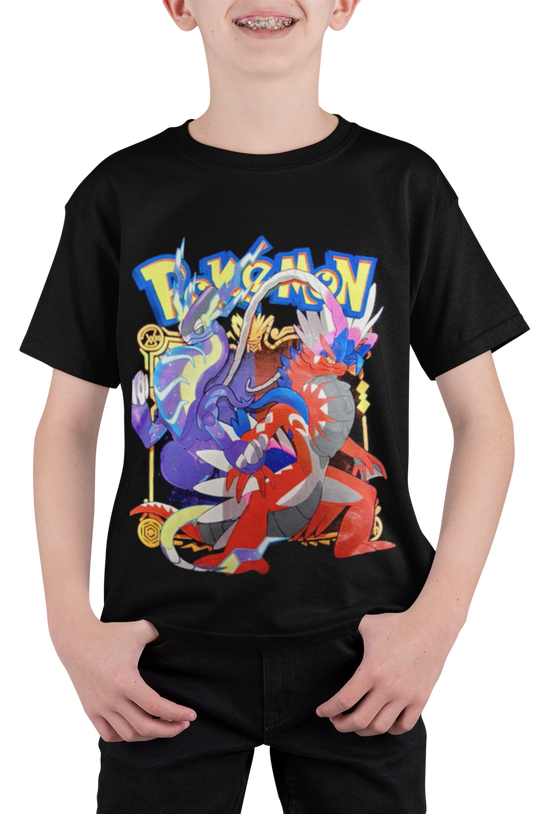 Polera Pokemon purpura Escarlata - amplitudmodulada