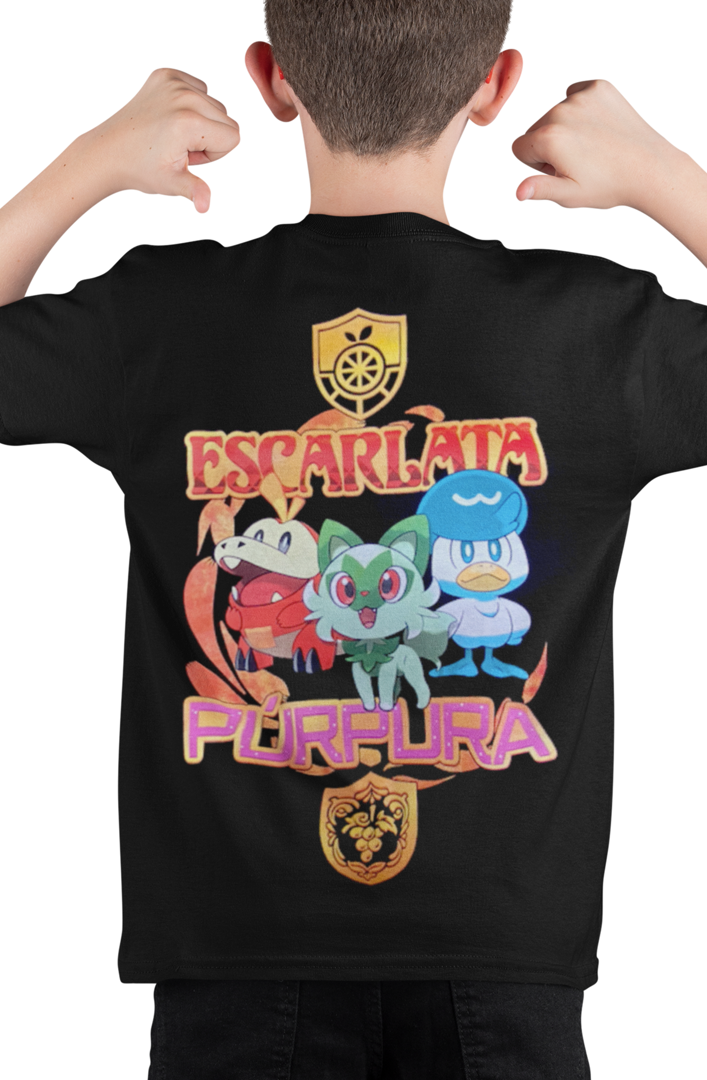 Polera Pokemon purpura Escarlata - amplitudmodulada