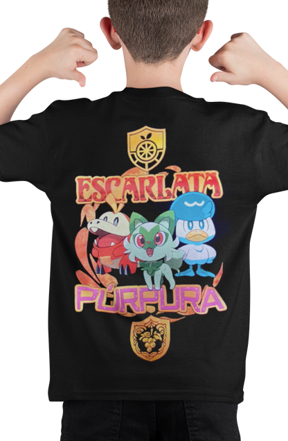 Polera Pokemon purpura Escarlata - amplitudmodulada