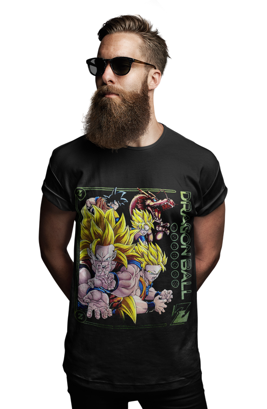 Polera dragon ball goku fases