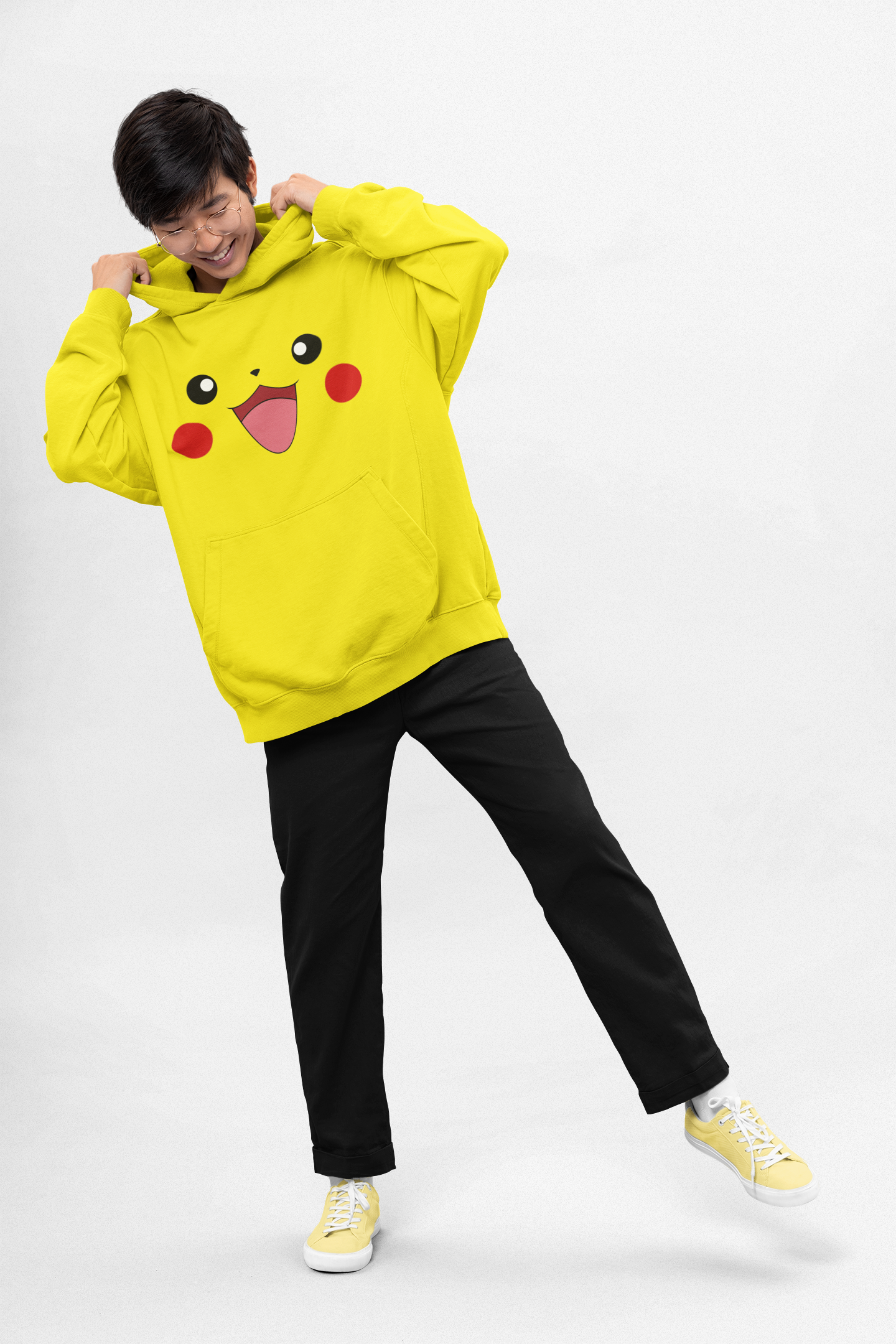Poleron Pikachu Carita Adulto