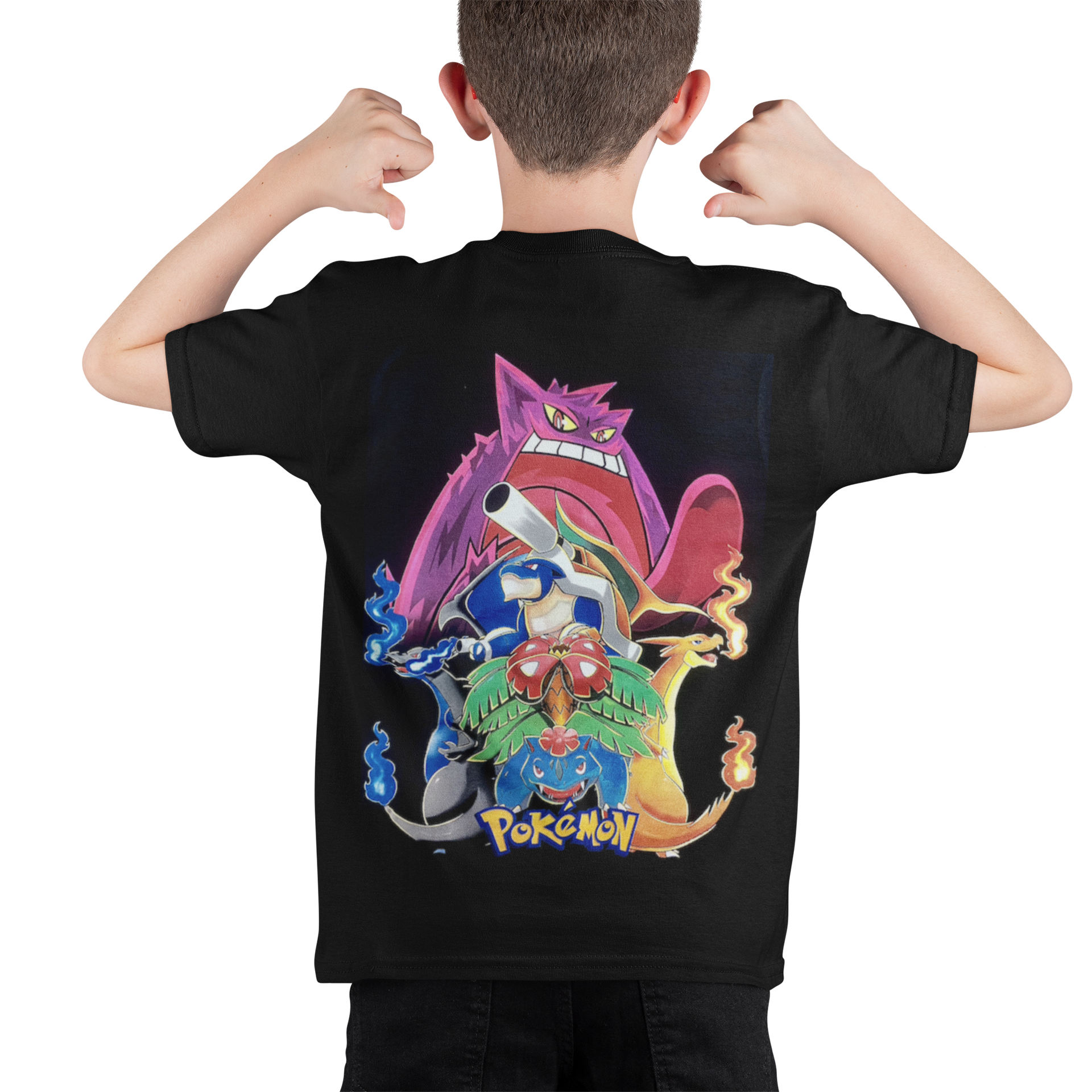 polera pokemon fluor