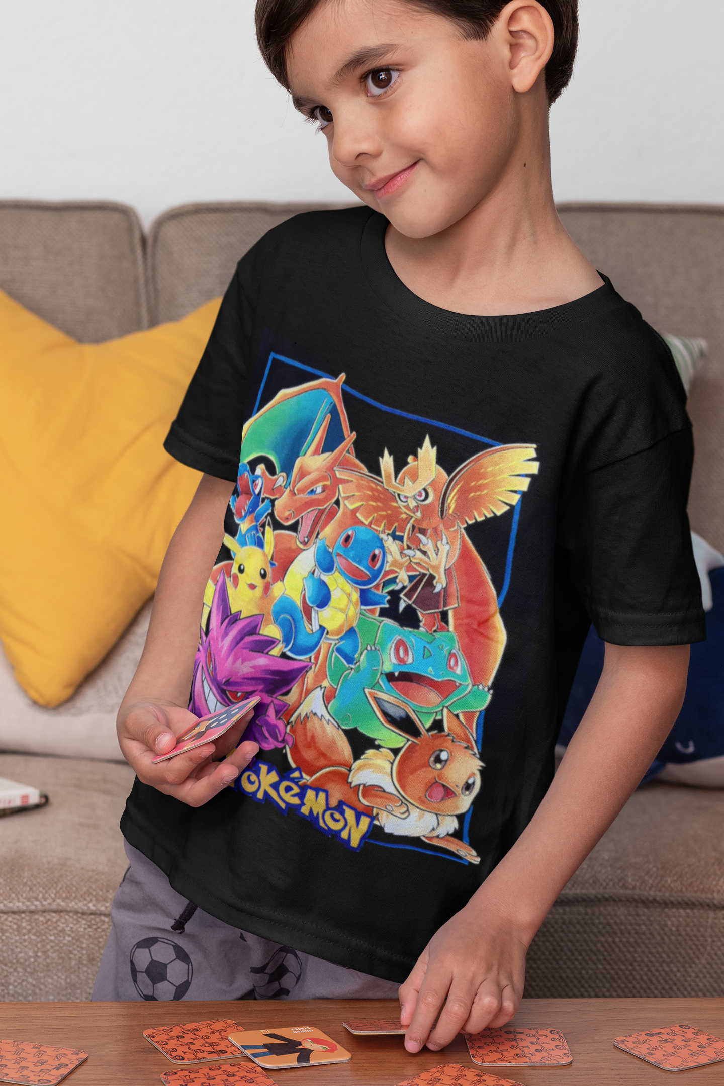 polera pokemon fluor