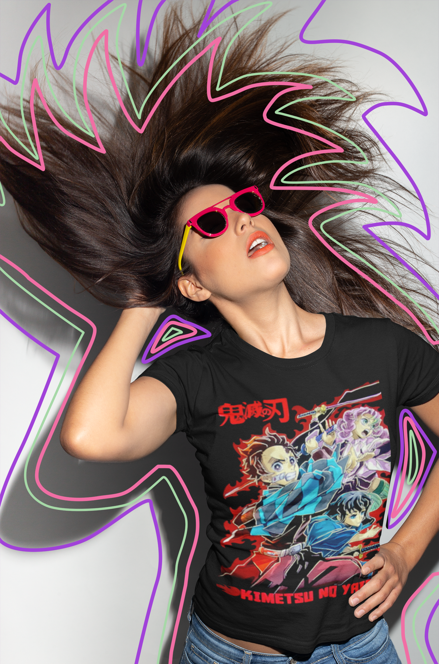 polera kimetsu no yaiba tanjiro, tokito y mitsuri