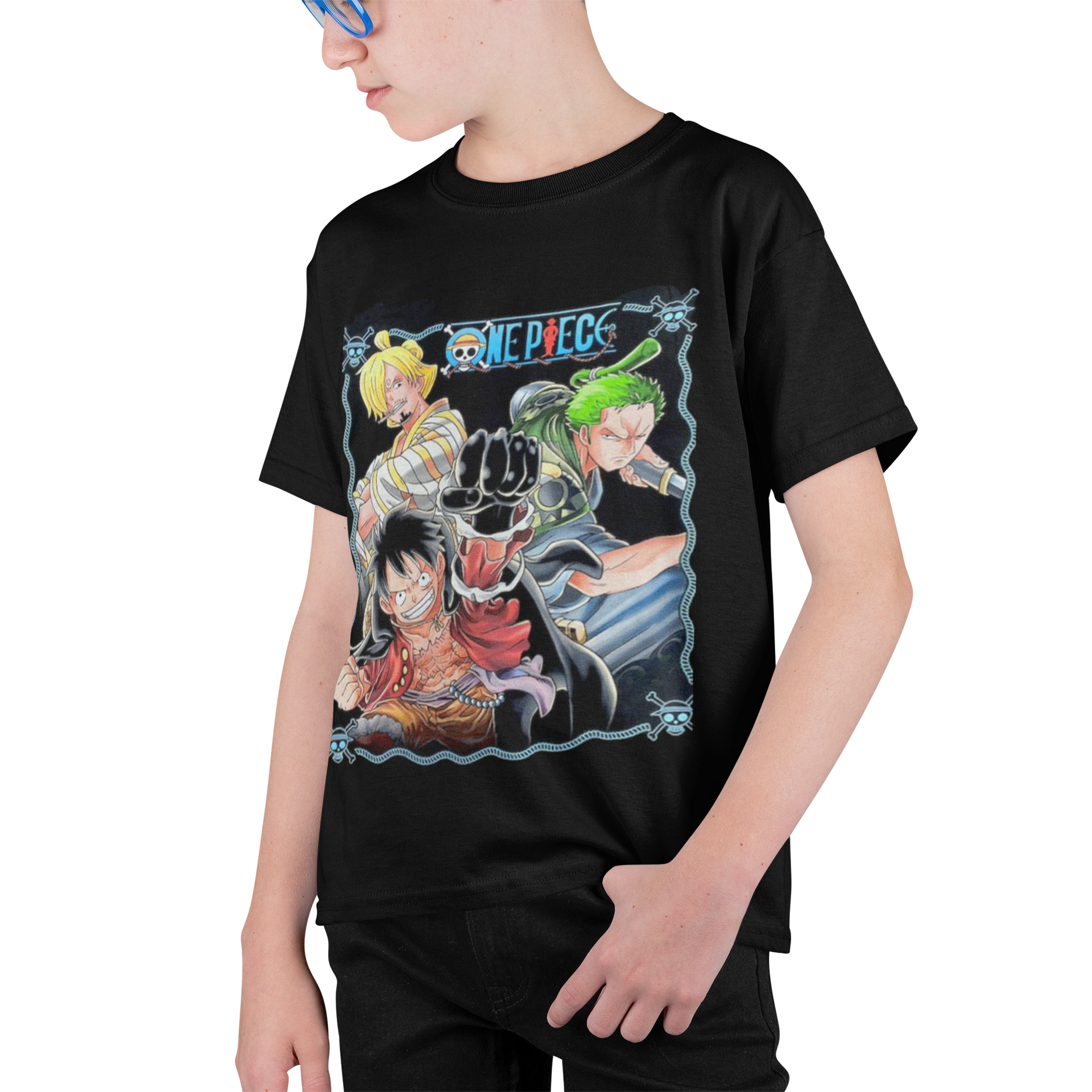 polera one piece luffy, Sanji y zoro