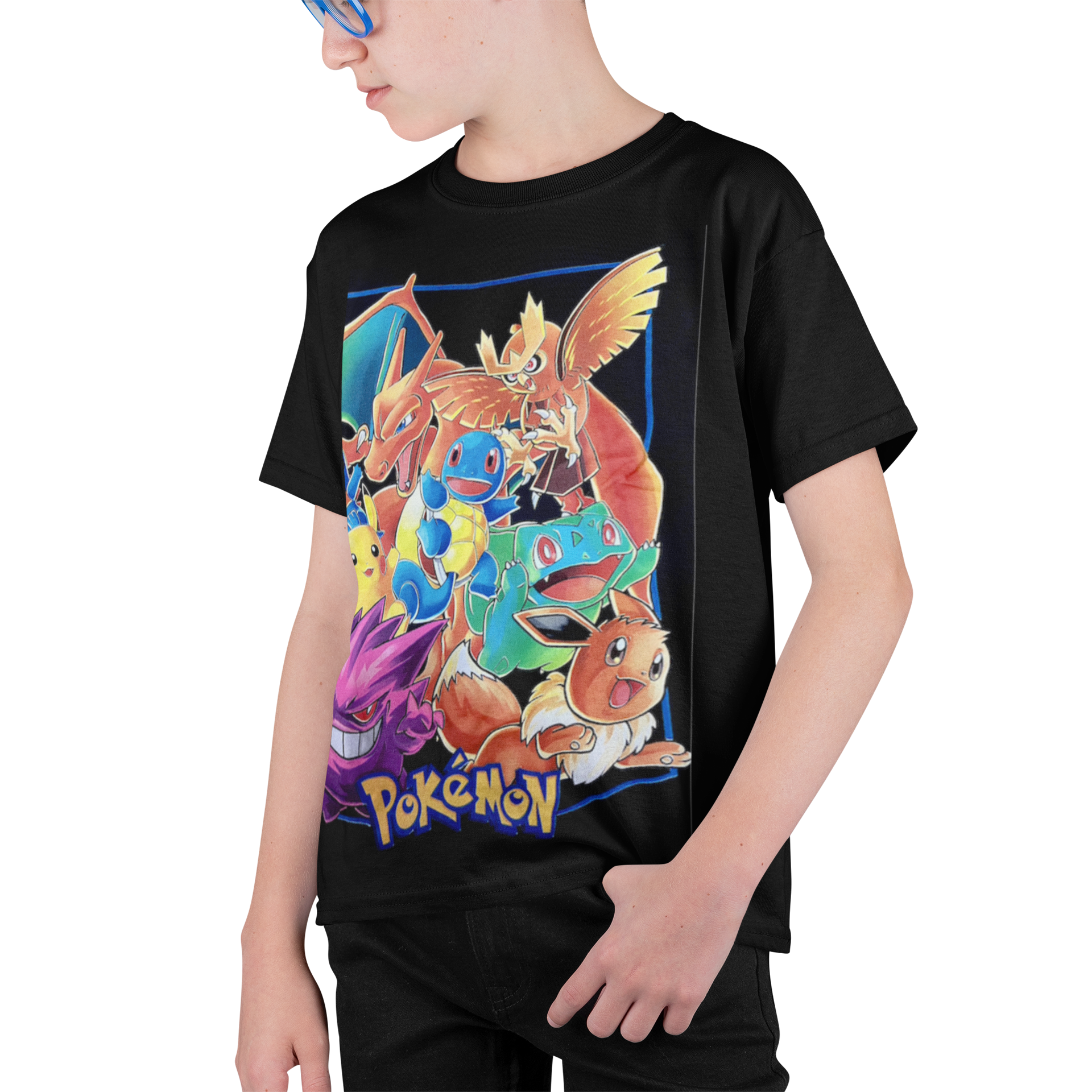 polera pokemon fluor