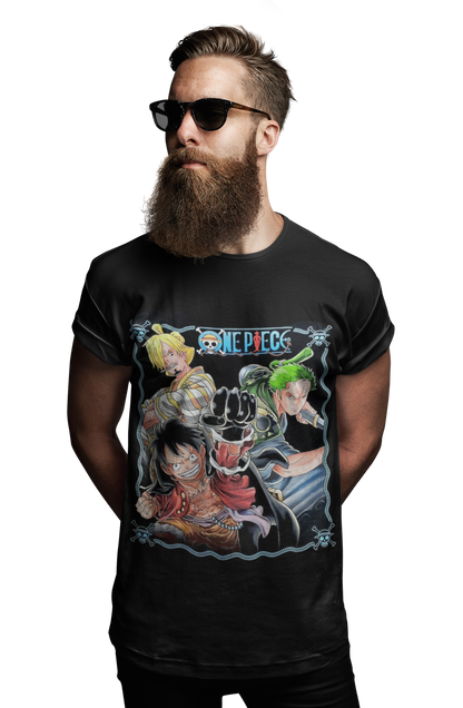 polera one piece luffy, Sanji y zoro