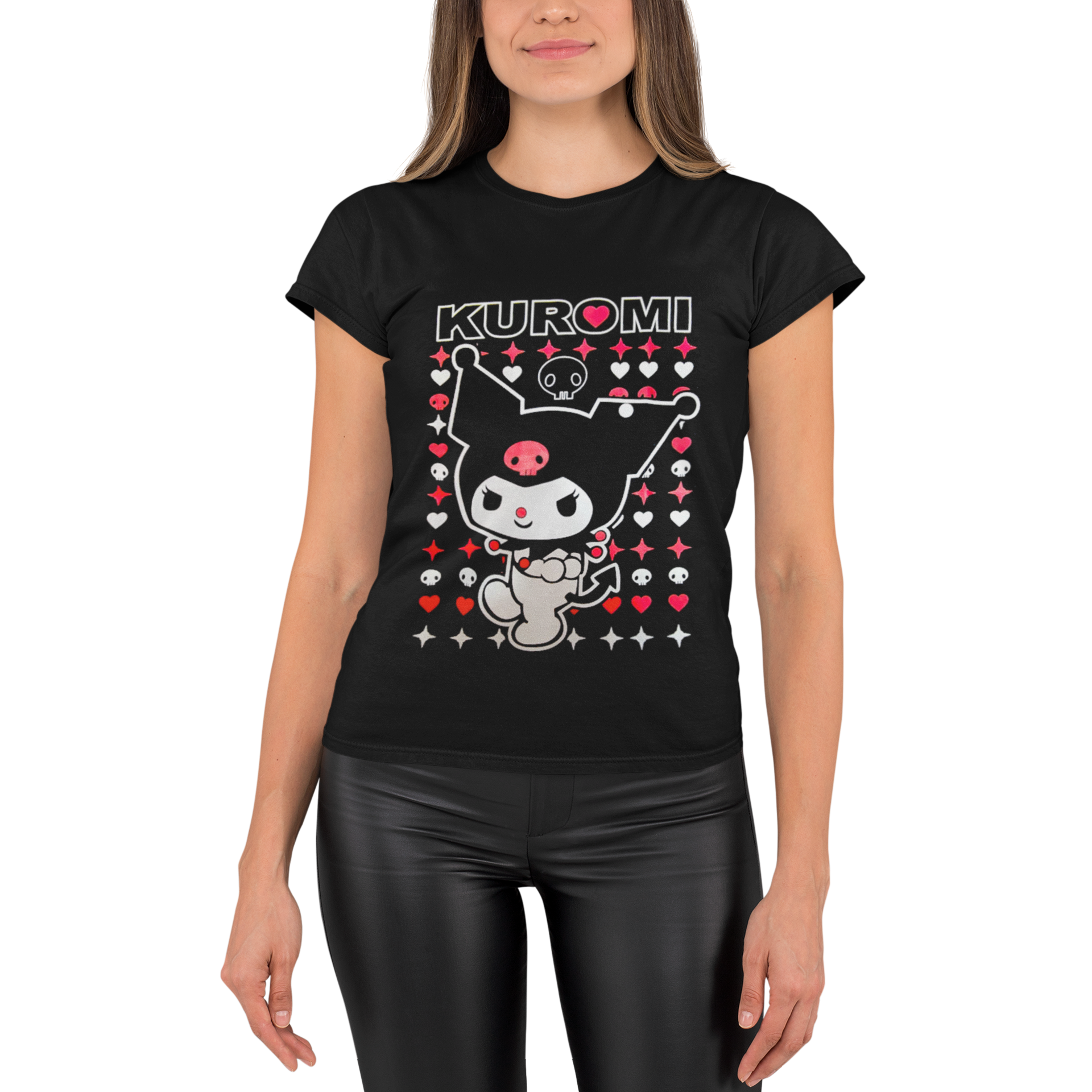 polera kuromi corazon