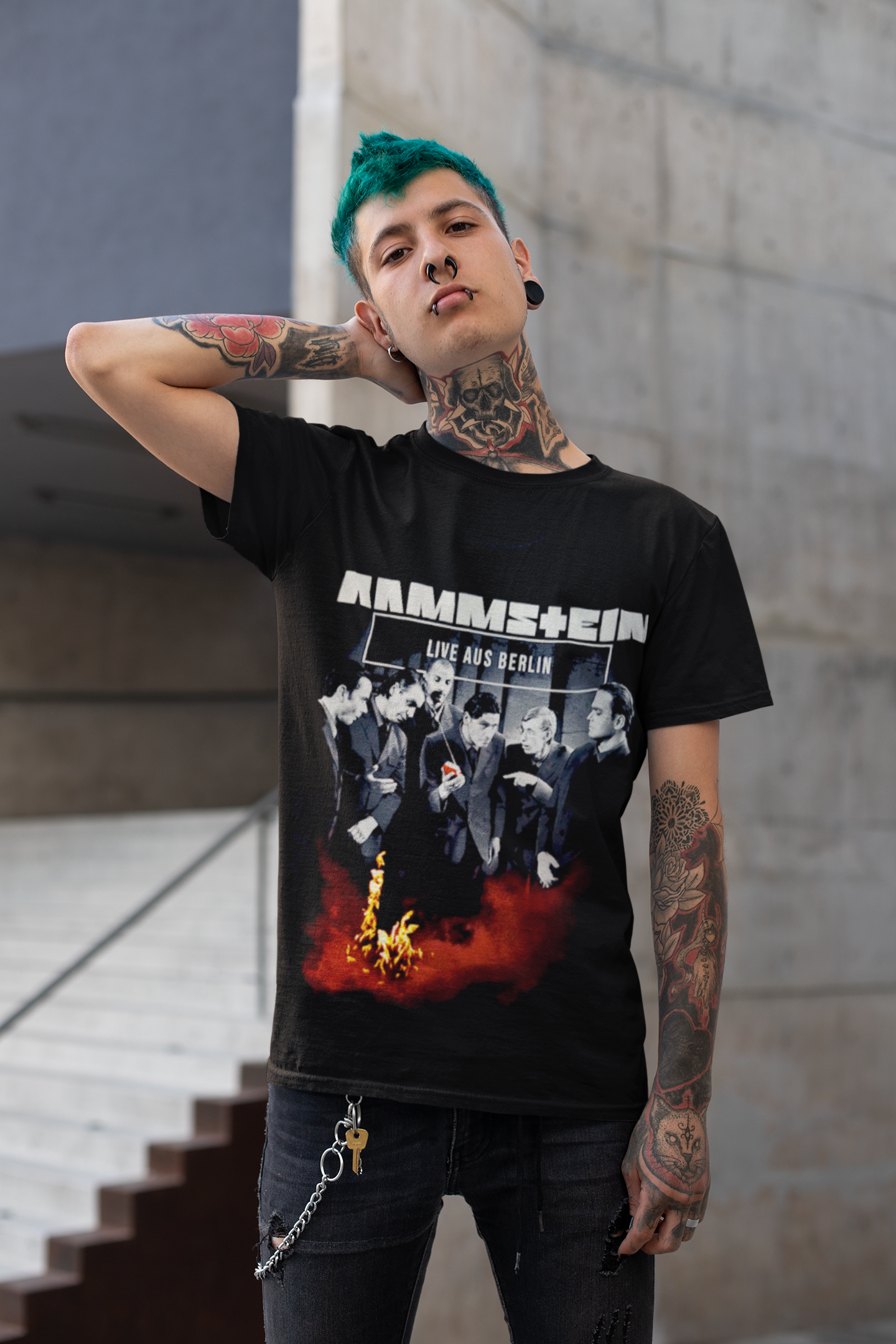 Polera Rammstein LIVE AUS BERLIN
