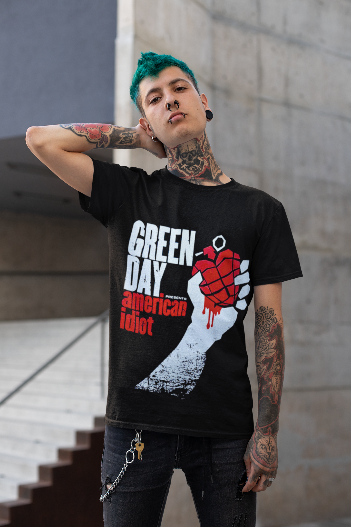 Polera Green Day American Idiot